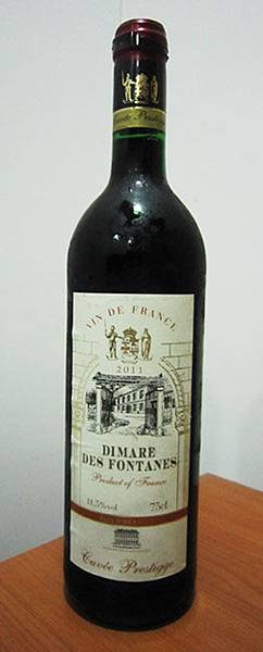 2013.07.07 法國杜曼尼古堡紅酒 2011 Dimare des Fontanes