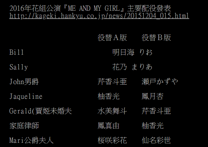 2016 花組『Me and My Girl』配役.PNG