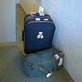 我的行李擠了又擠..二樣....但非常的重..回到台灣我的手都腫了