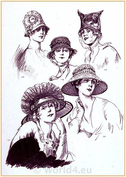 French-hats-vintage