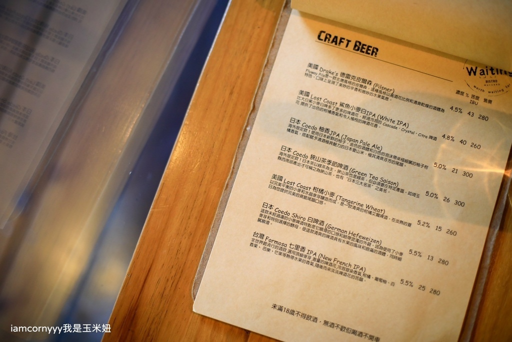 Waiting Bistro 餐酒館-菜單2.jpg Waiting Bistro 餐酒館-菜單2.jpg