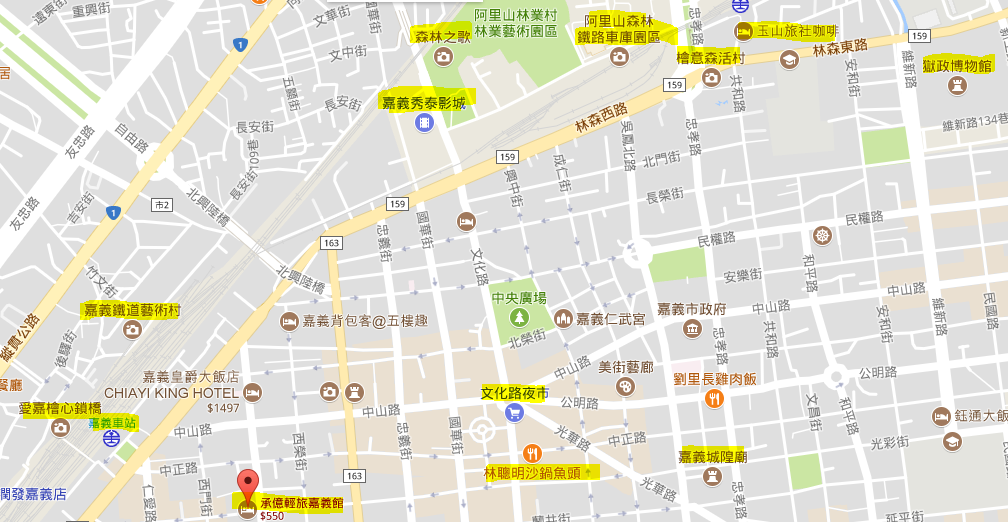 承億輕旅google map