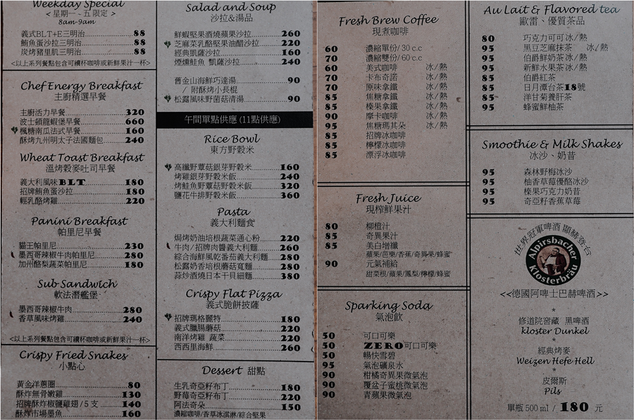 大花說台中南屯區早午餐美食餐廳bistro88light菜單電話03