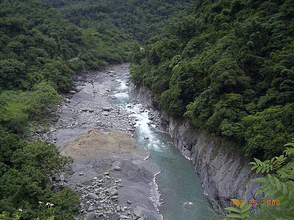 從觀景台上俯瞰旗山溪