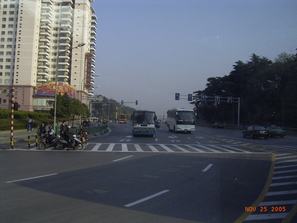 南京市北京東路-通往紫金山的路山