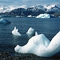 Icebergs in Antarctic Sund, East Greenland, derived from outlet glaciers from the ice sheet over 100