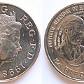 5 pounds - 1998, 50th Birthday of the Prince of Wales Crown.jpg