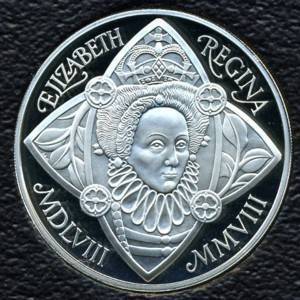 5 pounds - 2008 450th Anniversary of the Accession of Queen Elizabeth I.jpg