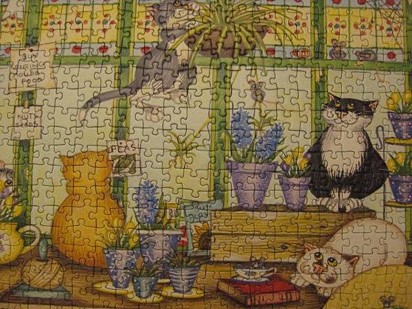 2011.07.17 1000 pcs Crazy Cats in the Garden (8).jpg