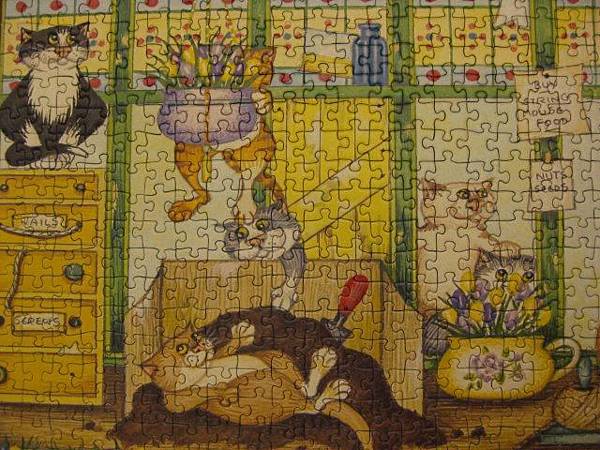 2011.07.17 1000 pcs Crazy Cats in the Garden (9).jpg