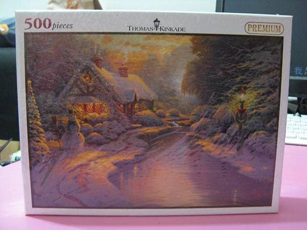 2012.04.04 500 pcs Christmas Evening - Thomas Kinkade  (1)