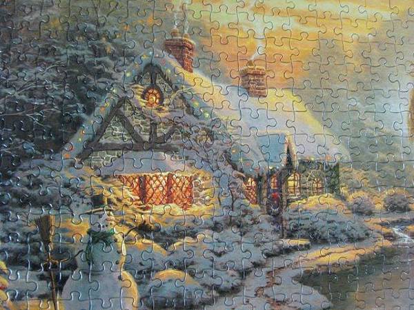 2012.04.04 500 pcs Christmas Evening - Thomas Kinkade  (10)