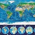 Educa 1000pcs Neon World Map 