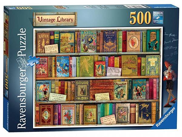 500pcs Vintage Library