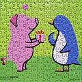 2017.12.25 300pcs The Pig Presentend the Penguin with a Pink Present (1).jpg