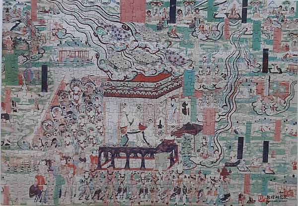 2021.07.05 500pcs 璀璨敦煌系列：第61窟-維摩詰經變 Mogao Grottoes Cave 061 Main Chamber East Wall(Left) (3).jpg