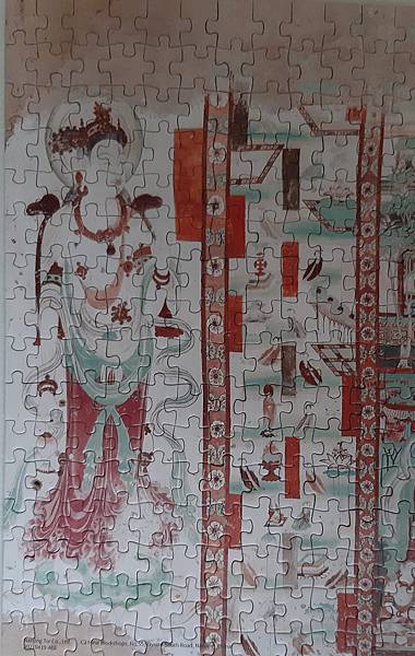 2021.07.13-07.14 800pcs 璀璨敦煌系列：榆林窟第25窟-觀無量壽經變  Yulin Grottoes Cave 025 Main chamber South Wall (3).jpg