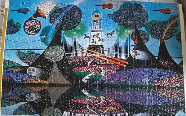 2021.08.25 1000pcs Symphony in the Garden ジグソーパズル 花園のシンフォニー (4).jpg