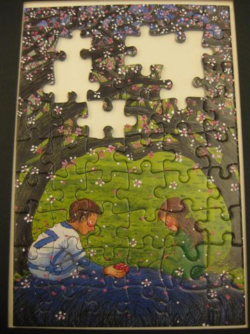 2010.01.24 拼圖咖啡因_幾米54片櫻花樹下 (3).JPG