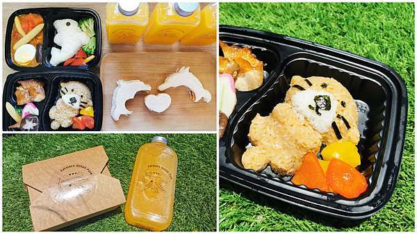 花蓮 遠雄海洋公園 吃可愛長大的防疫外帶便當 海豚造型咖哩飯 水獺造型烤腿飯 海豚三明治 加送飲料及贈品 市區悅樂旅店可取貨
