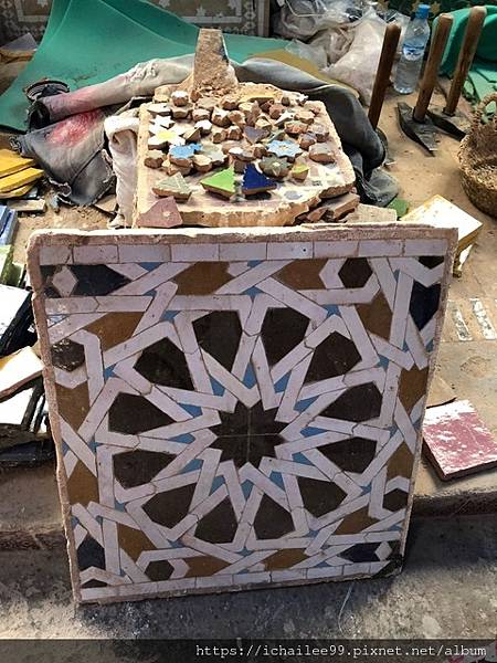 《摩洛哥15日遊》古城菲斯 #蘇丹皇宮 #陶藝及馬賽克工作坊