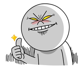 Sticker-饅頭人-火冒三丈篇-5523-17