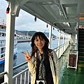 坐船前往櫻島