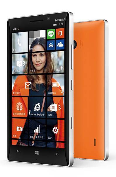 【產品圖1】Lumia 930搭載 Windows Phone8.1，支援4G LTE與配備4核心頂級效能，完美集合微軟與Lumia精華，提供極....jpg