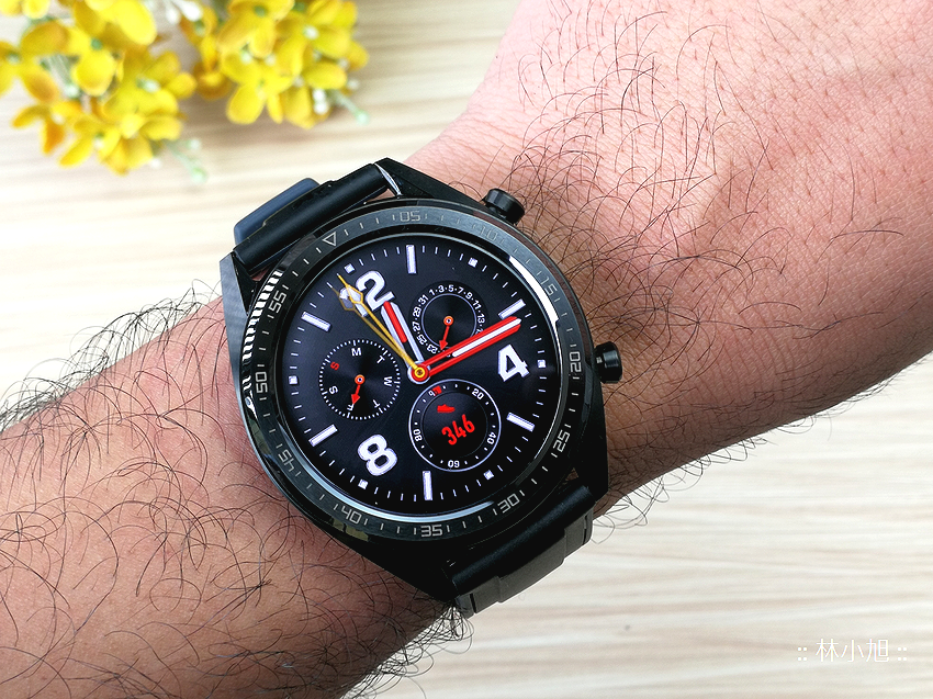 HUAWEI Watch GT 防水智慧手錶 (曜石黑矽膠錶帶) 開箱 (ifans 林小旭) (4).png