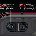 realme X50 Pro 5G前鏡頭配置3200萬主鏡頭與800萬105°超廣角鏡頭。.png