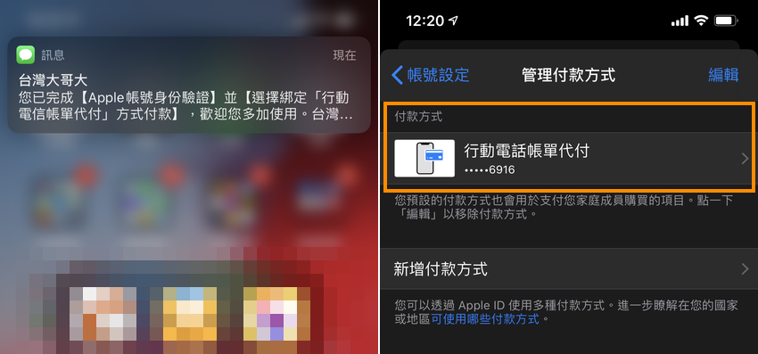 台灣大哥大 DCB 電信帳單代收代付服務設定畫面 iOS 介面 (1).png