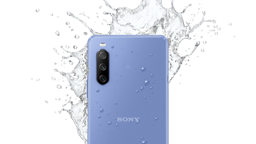 圖說、Xperia 10 III採用堅固的康寧第六代大猩猩玻璃鏡面，具備IP65、IP68防水防塵等級.png