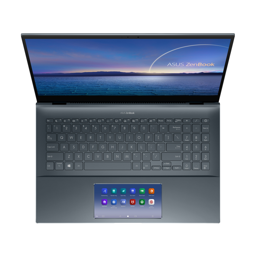 ASUS ZenBook Pro 15 OLED搭載獨家5.65吋ScreenPad 2.0智慧觸控板，類智慧型手機介面與應用程式提升工作效率。.png