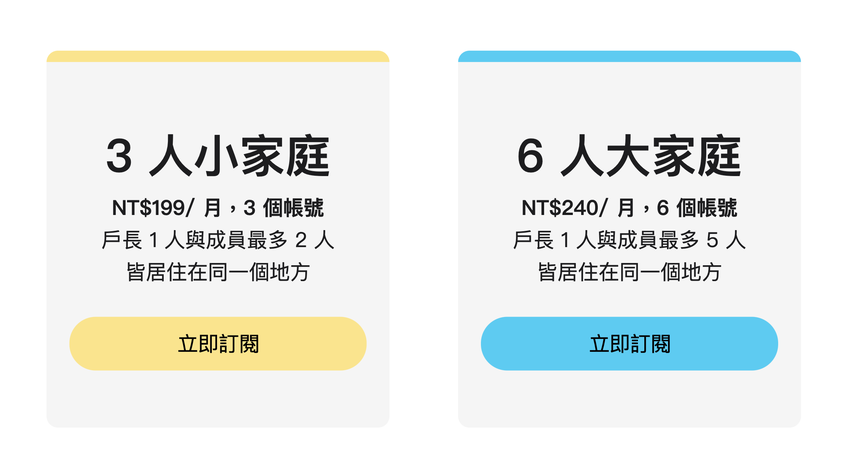 新聞照2：KKBOX Family 家庭方案提供「3 人小家庭」與「6 人大家庭」自由選擇.png