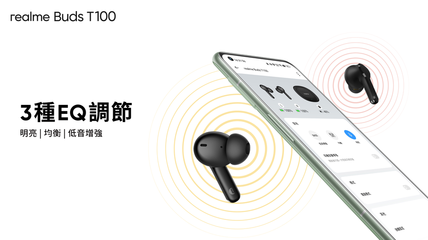 圖說：realme Buds T100可在3種EQ模式間自由選擇.png