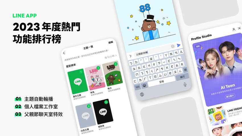 【圖1】【LINE App 2023台灣用戶年度愛用功能排行榜】「主題自動輪播」功能奪得冠軍.png