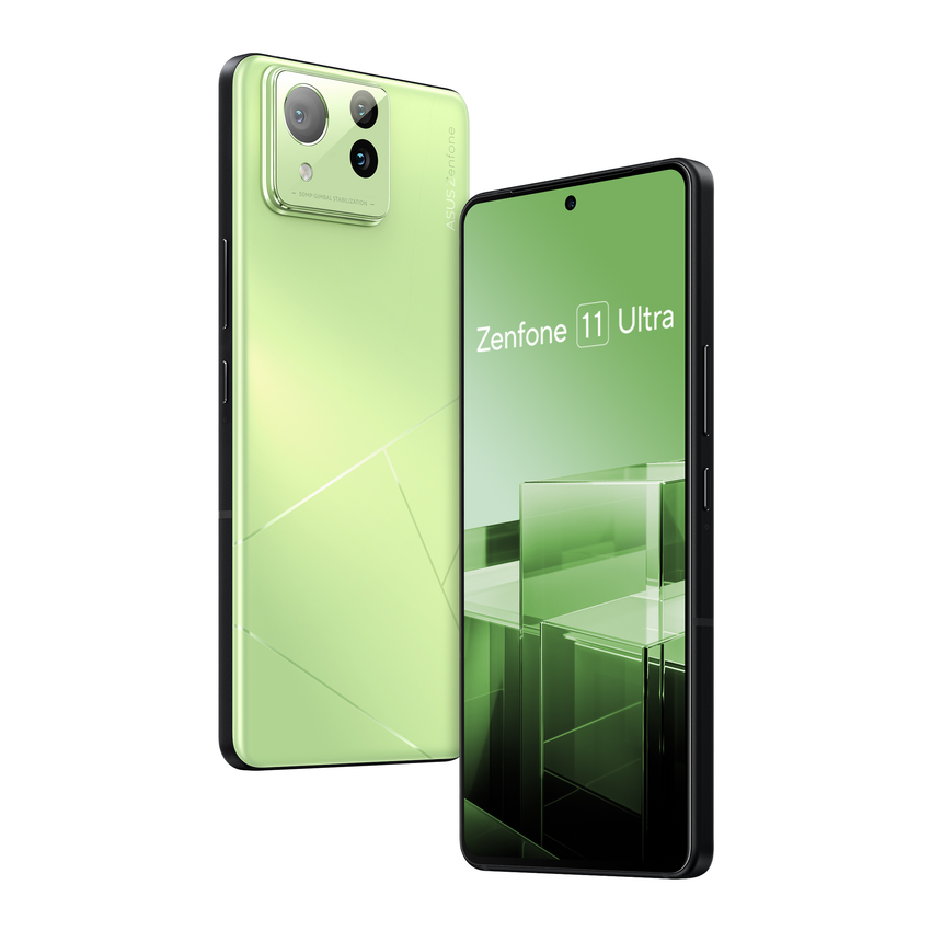 Zenfone 11 Ultra「啦啦綠」限量新色，鏡頭蓋採鋁環及亮面玻璃特別設計。.png