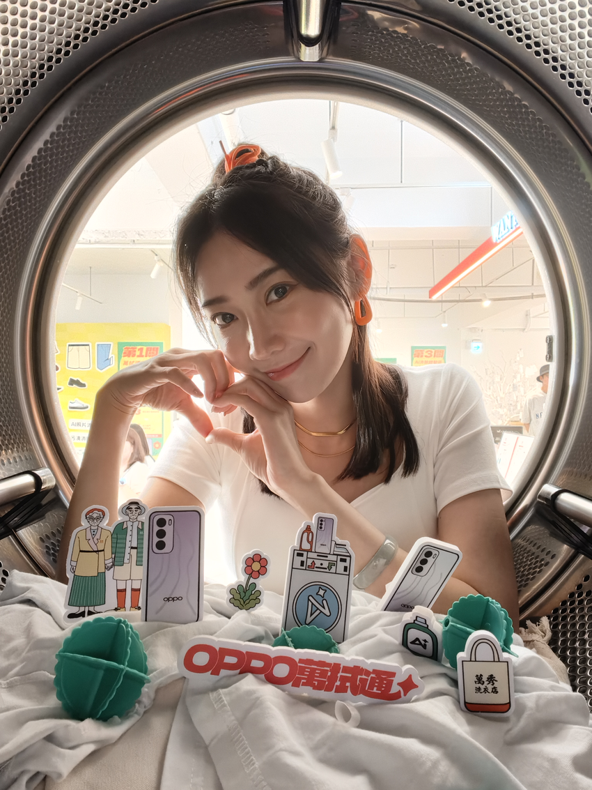 打開萬拭通專屬洗衣機，放入Reno12 Pro手機，用5000萬高畫素前鏡頭，來張由內而外的趣味自拍視角，一鍵完美自拍！_2.png