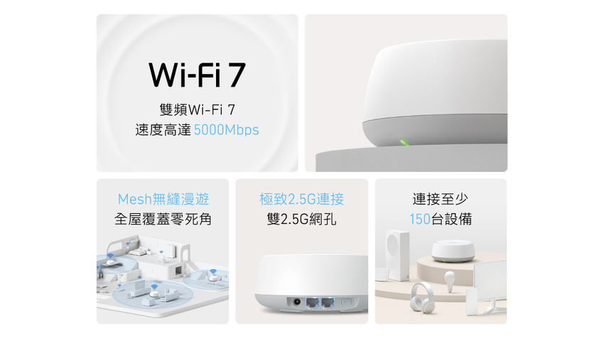 【新聞圖片】TP-Link 正式推出簡約精美的Wi-Fi 7 Mesh路由器Deco BE25。.png