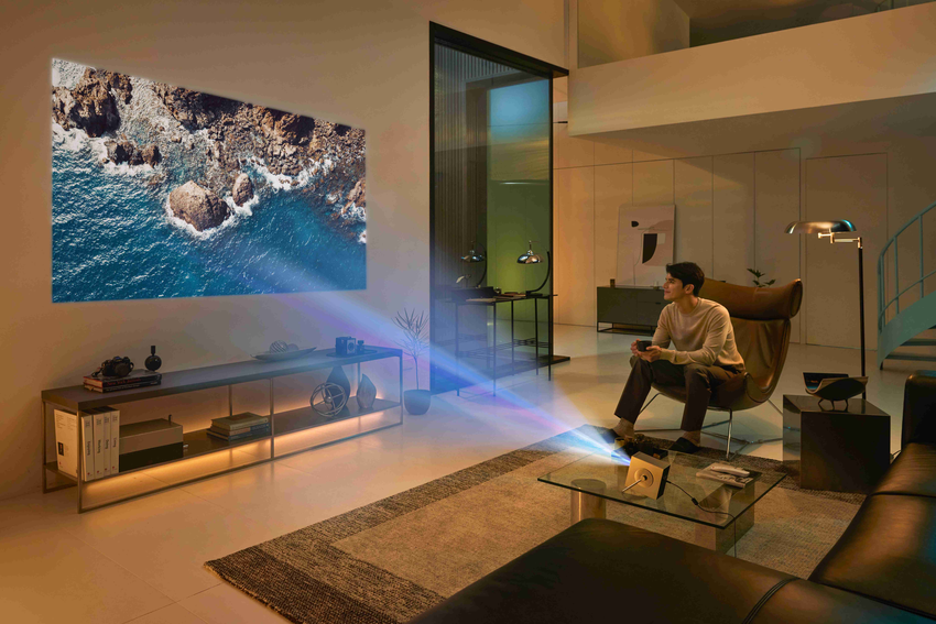 【新聞圖片3】LG CineBeam Q 小銀河搭載真 4K 畫質，可完美對應串流軟體與遊戲主機播放需求.png