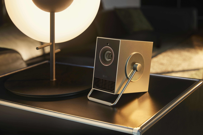 【新聞圖片6】LG CineBeam Q 小銀河外殼採用高級金屬材質打造，搭配磨砂工藝，呈現細膩質感.png