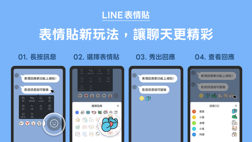 【圖02】「長按」該則訊息後可以開始選擇表情，聊天室變得好繽紛_0.png