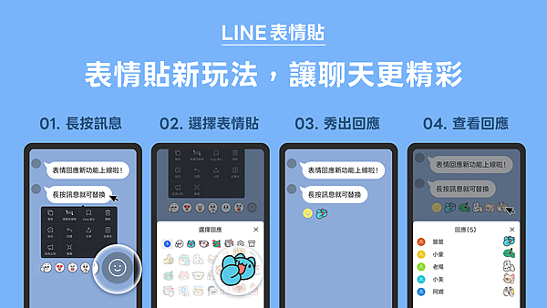 【圖02】「長按」該則訊息後可以開始選擇表情，聊天室變得好繽紛_0.png