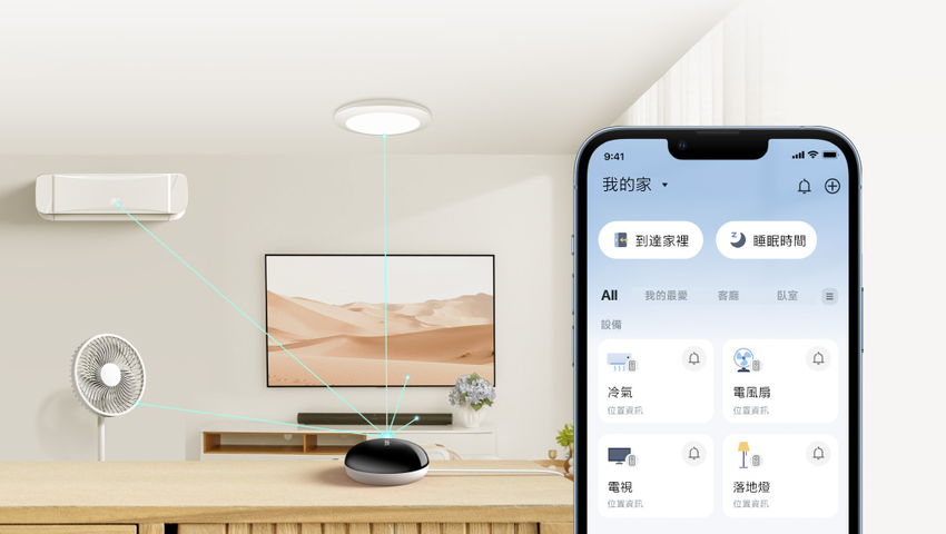 Tapo H110 智慧紅外線 IoT 網關，支援 4,000+ 款紅外線家電與 18 種設備類型，可透過 Siri、Alexa、Google Assistant 語音助理免持操作，自動化日常控制。.png