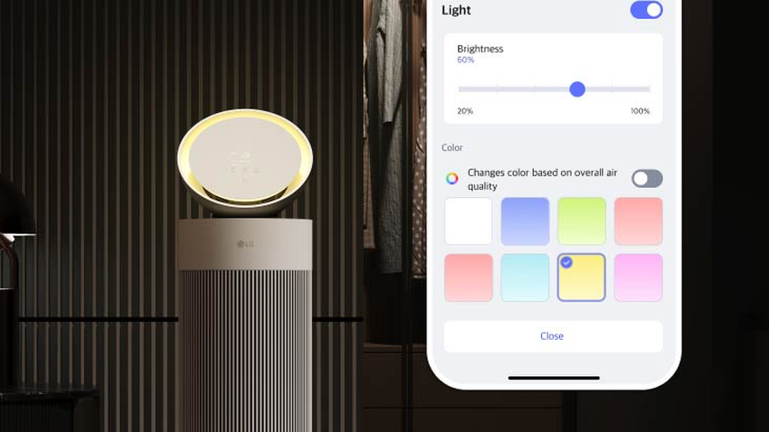 【新聞圖片7】LG PuriCare AeroBooster內建氣氛燈，讓空氣清淨機化身家中的「氣氛擔當」.png