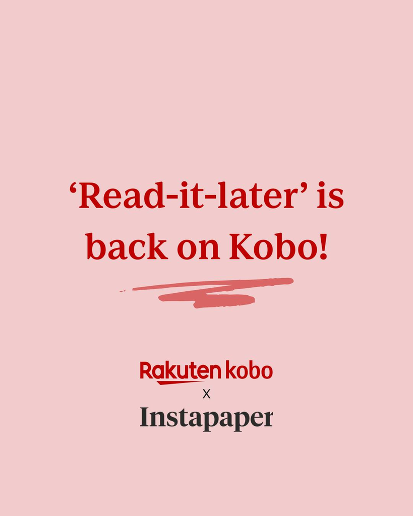 圖1_樂天Kobo攜手 Instapaper延續「稍後閱讀」服務.png