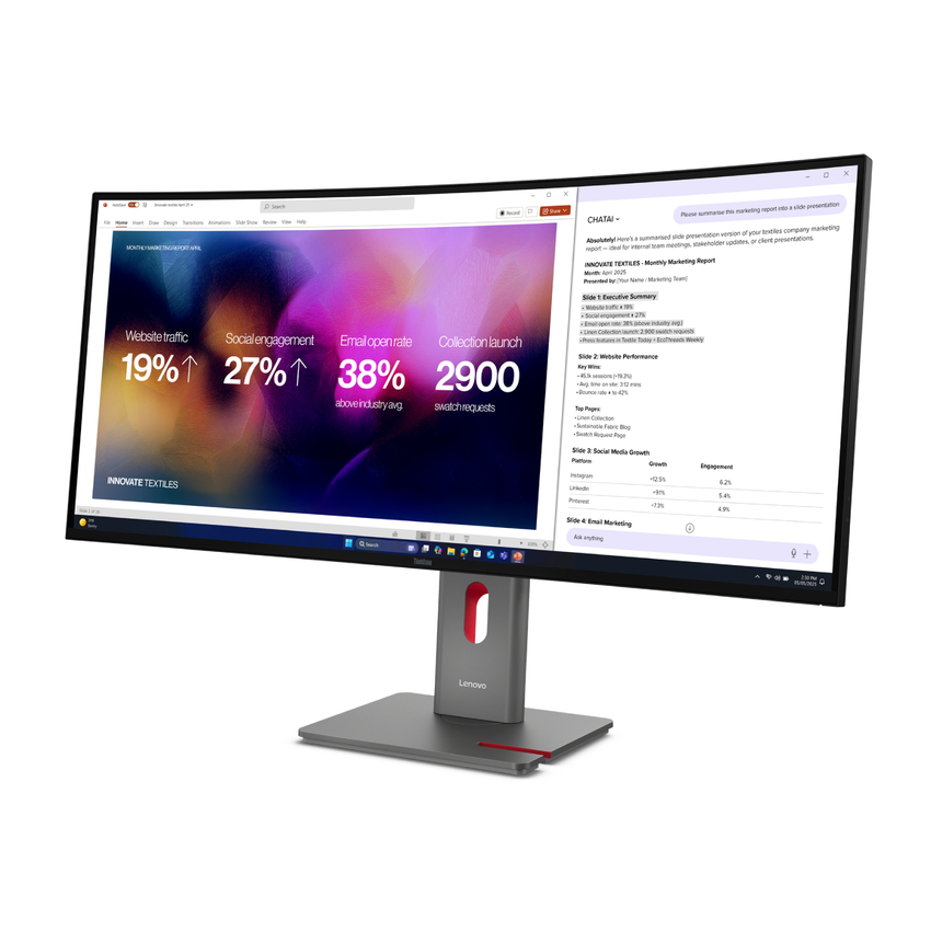 【新聞照片05】Lenovo發表全新ThinkVision P40WD-40 曲面超寬顯示器，帶來更清晰且高效的工作體驗.png