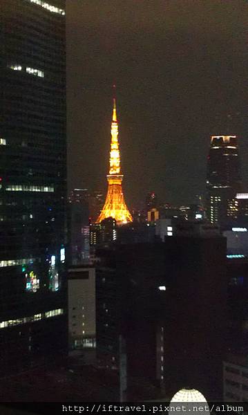 銀座三井花園大廳看得到東京鐵塔