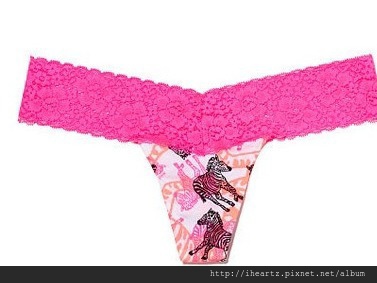 LACE TRIM THONG PANTY