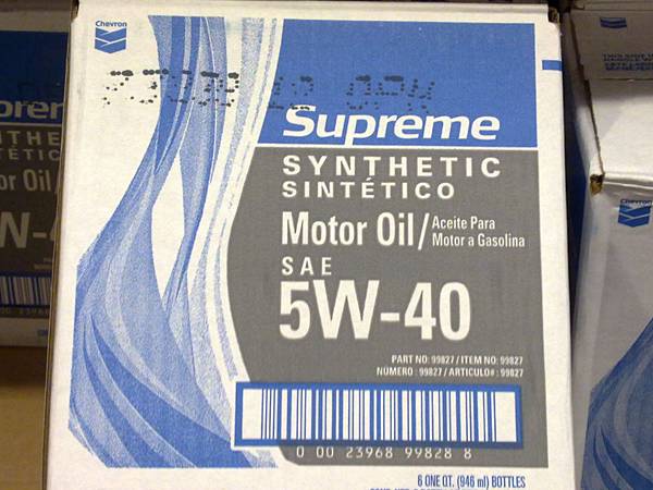 274110 Chevron 5W40 Supreme Full Syn. 美國原裝  Chevron 5W40 全合成機油 946毫升x6 1159 02